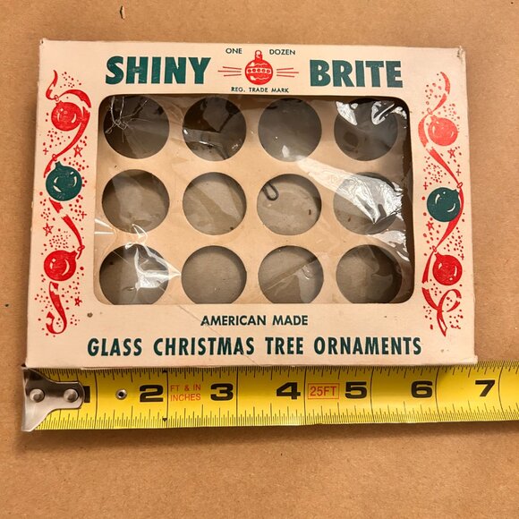 1940s Vintage Shiny Brite ornament boxes - Picture 9 of 11